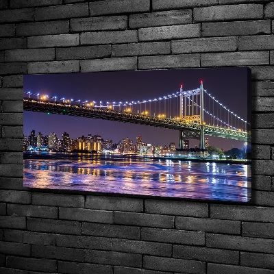 Tableau imprimé sur toile Pont à New York