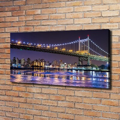 Tableau imprimé sur toile Pont à New York