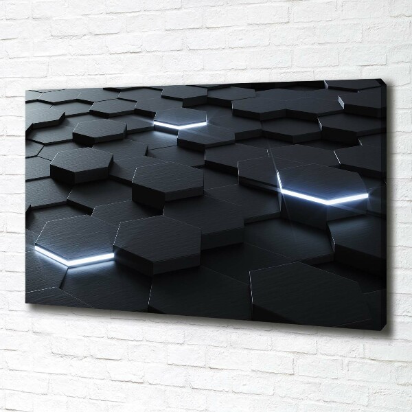Tableau imprimé sur toile Hexagones abstraits
