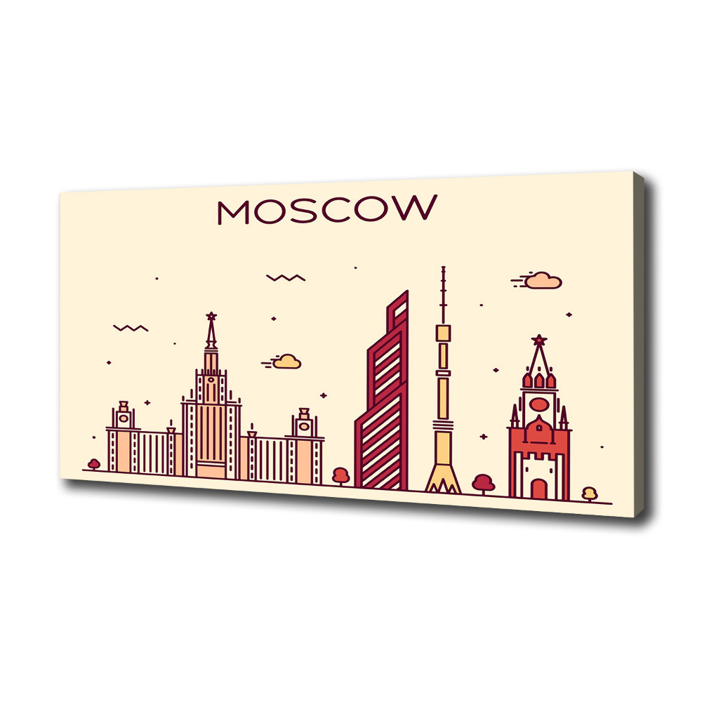 Tableau sur toile Bâtiments de Moscou