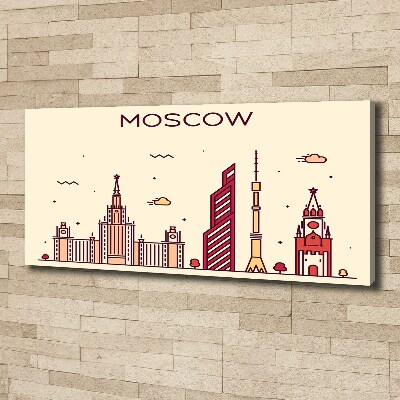 Tableau sur toile Bâtiments de Moscou