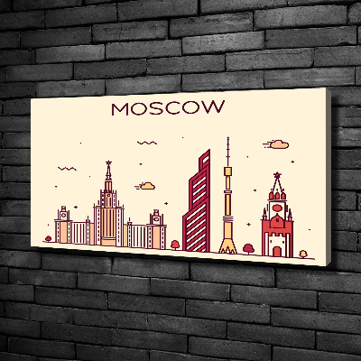 Tableau sur toile Bâtiments de Moscou