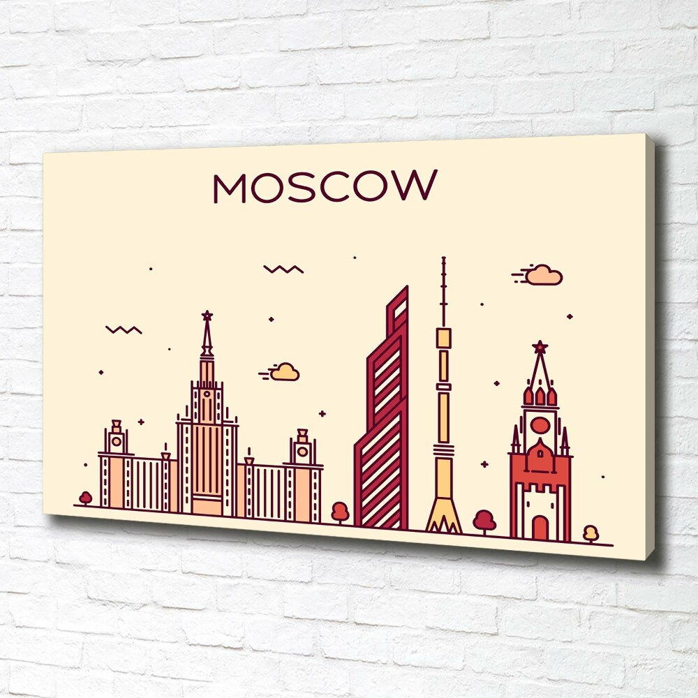 Tableau sur toile Bâtiments de Moscou