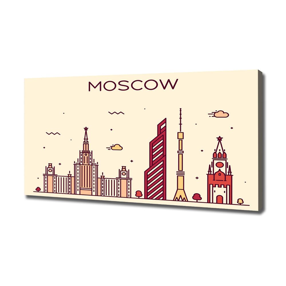 Tableau sur toile Bâtiments de Moscou