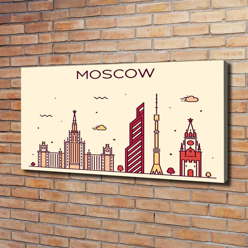 Tableau sur toile Bâtiments de Moscou