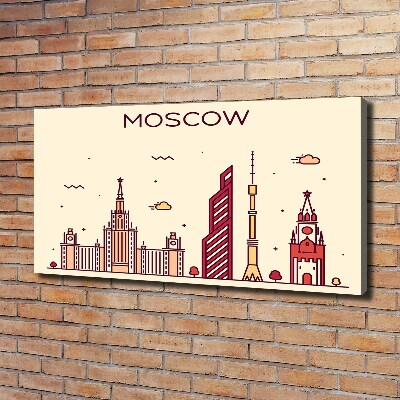 Tableau sur toile Bâtiments de Moscou