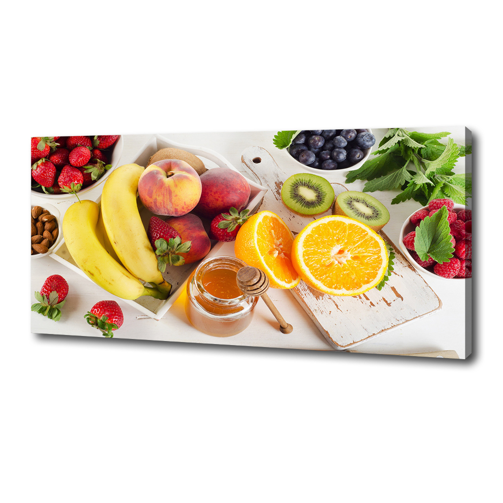 Tableau imprimé sur toile Fruits et miel