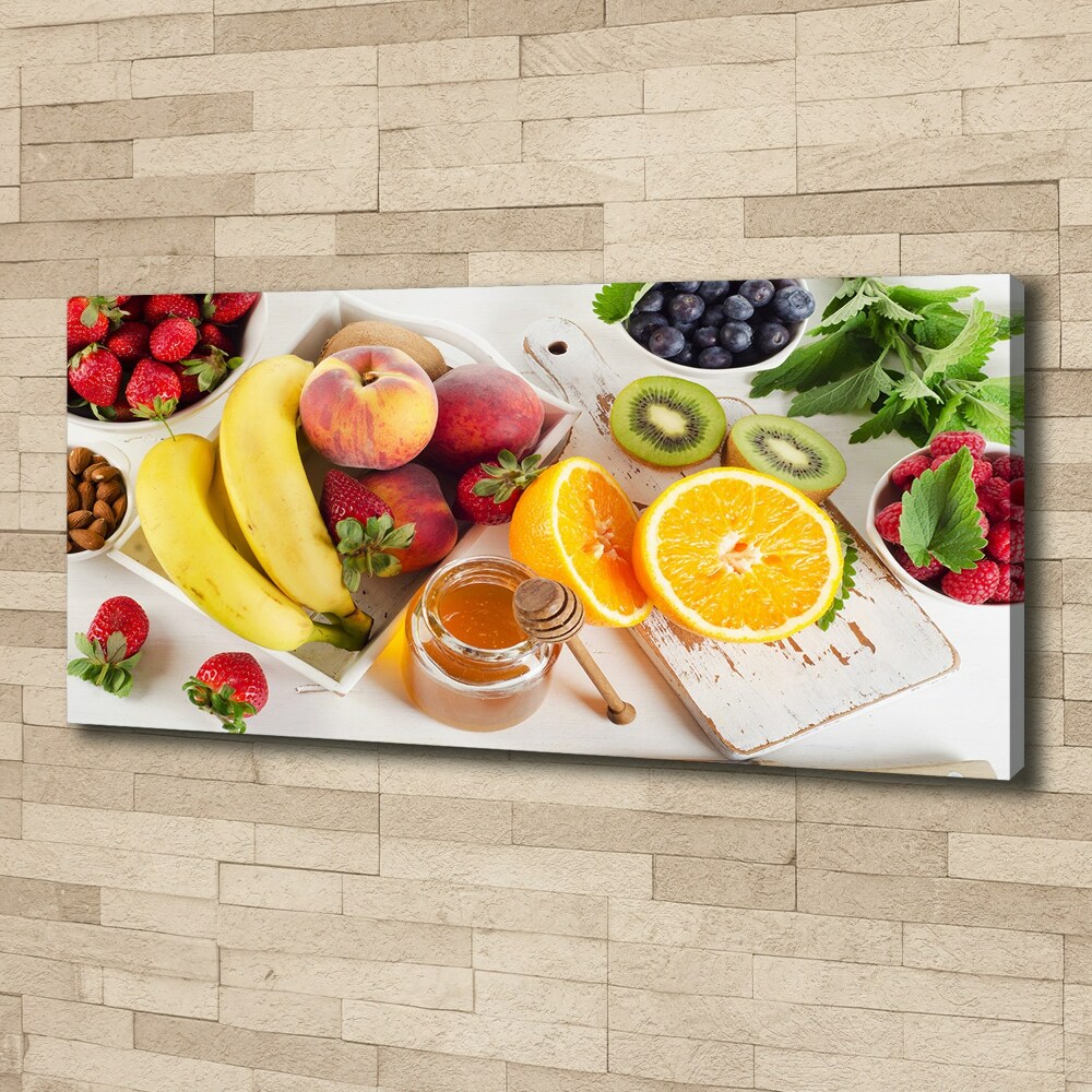 Tableau imprimé sur toile Fruits et miel