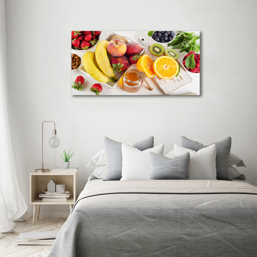 Tableau imprimé sur toile Fruits et miel