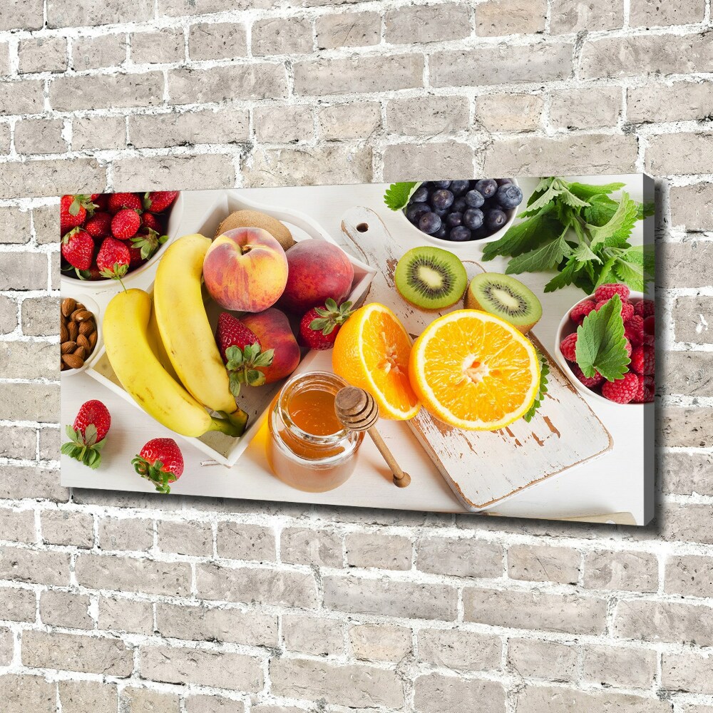 Tableau imprimé sur toile Fruits et miel