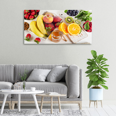 Tableau imprimé sur toile Fruits et miel