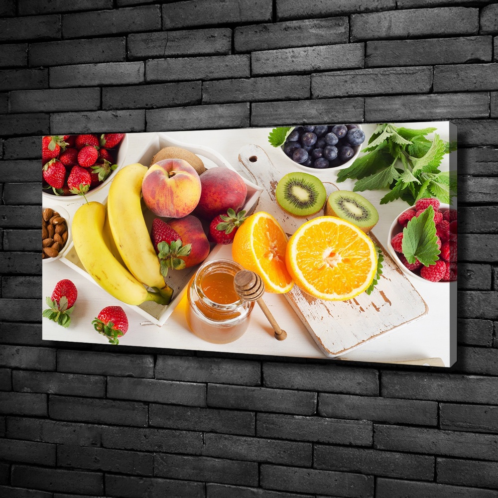 Tableau imprimé sur toile Fruits et miel