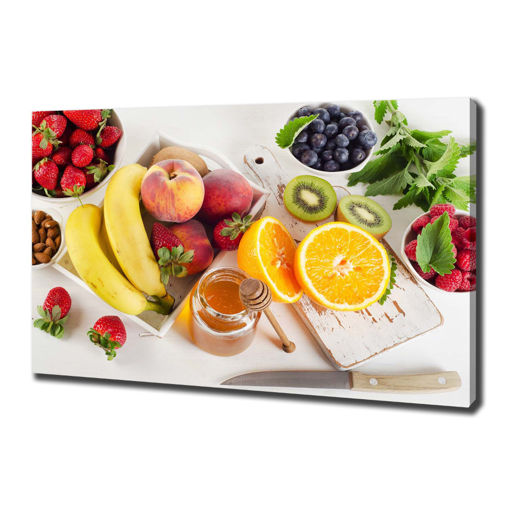 Tableau imprimé sur toile Fruits et miel