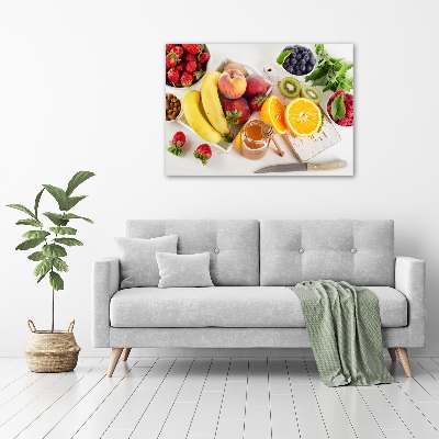 Tableau imprimé sur toile Fruits et miel