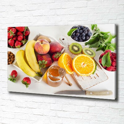 Tableau imprimé sur toile Fruits et miel