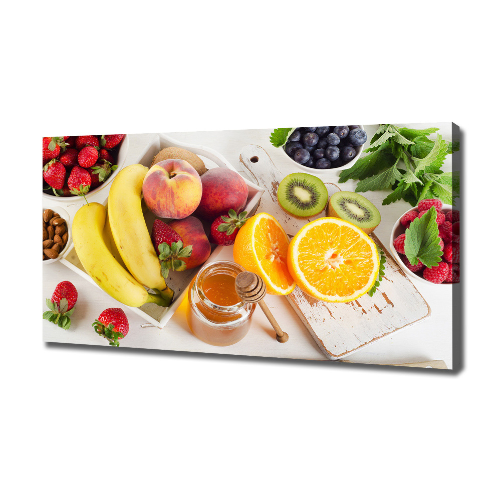 Tableau imprimé sur toile Fruits et miel