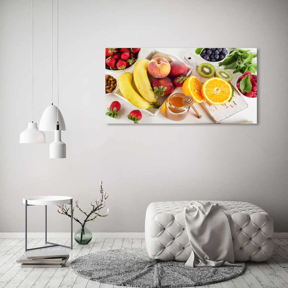 Tableau imprimé sur toile Fruits et miel