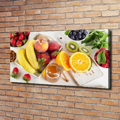 Tableau imprimé sur toile Fruits et miel