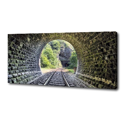 Tableau photo sur toile Tunnel ferroviaire