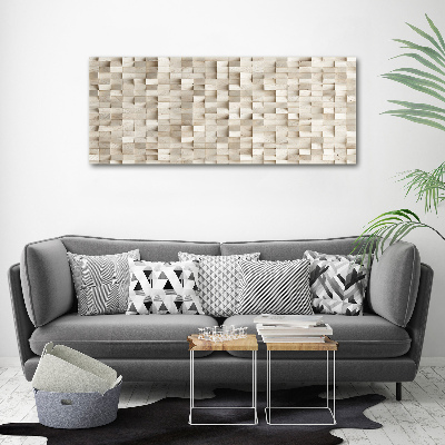 Tableau sur toile Cubes en bois