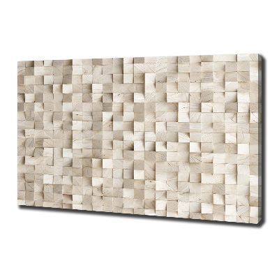 Tableau sur toile Cubes en bois