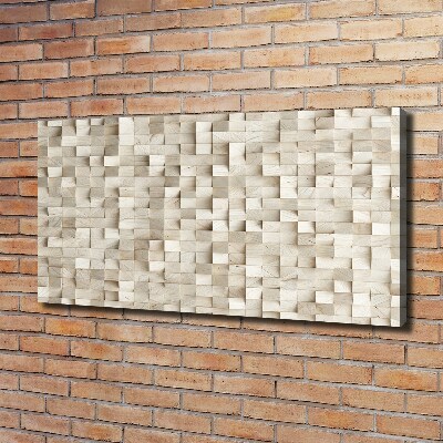 Tableau sur toile Cubes en bois