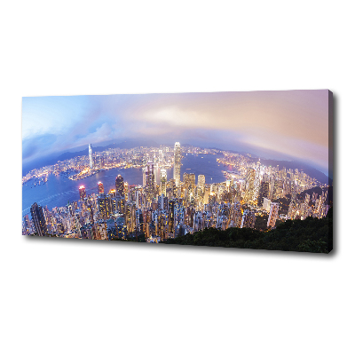 Tableau mural sur toile Vue d'ensemble de Hong Kong