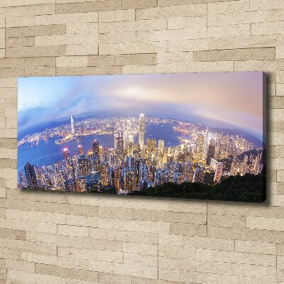 Tableau mural sur toile Vue d'ensemble de Hong Kong