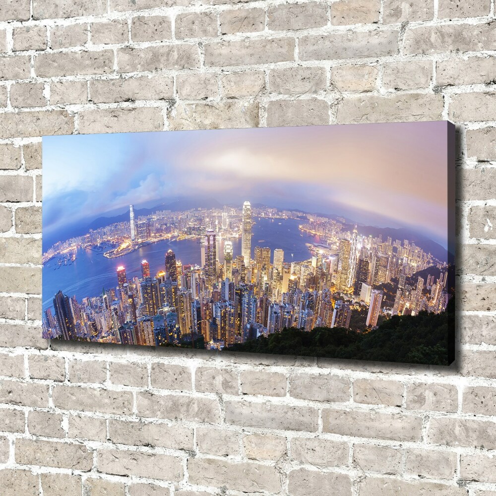 Tableau mural sur toile Vue d'ensemble de Hong Kong