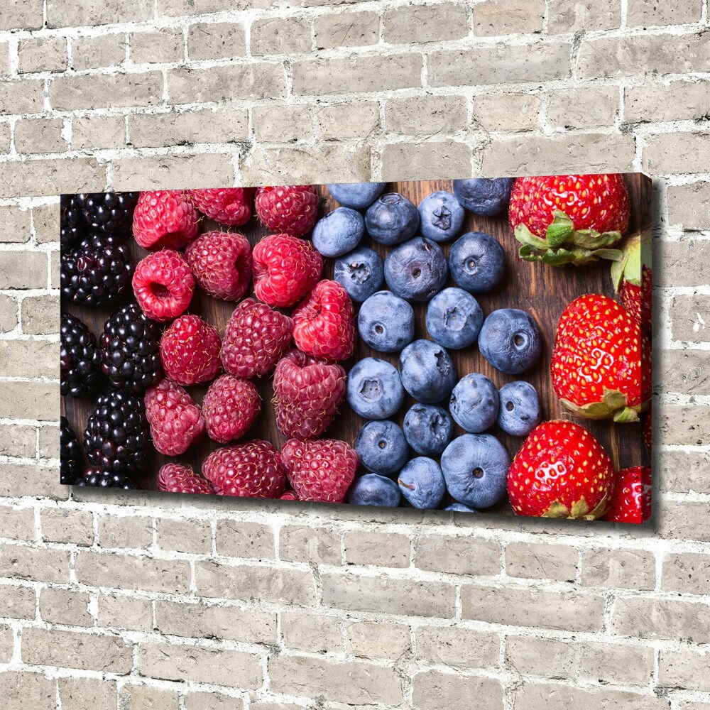 Tableau toile imprimée Fruits de la forêt