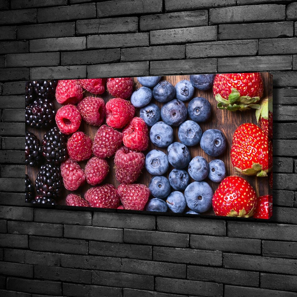 Tableau toile imprimée Fruits de la forêt