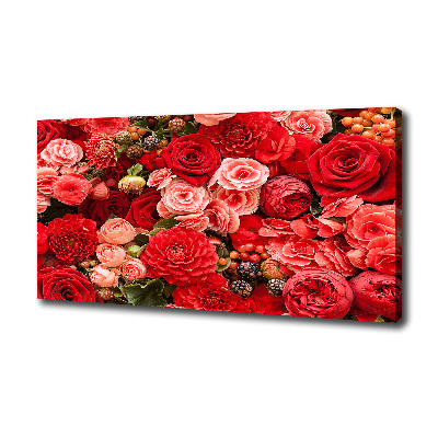 Tableau mural sur toile Fleurs rouges