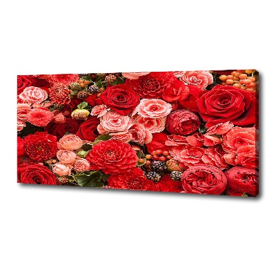 Tableau mural sur toile Fleurs rouges