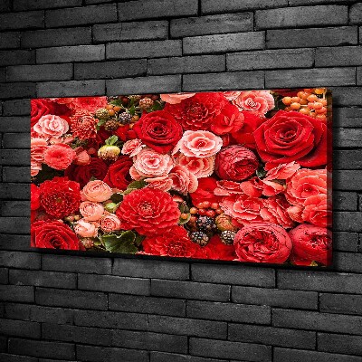 Tableau mural sur toile Fleurs rouges