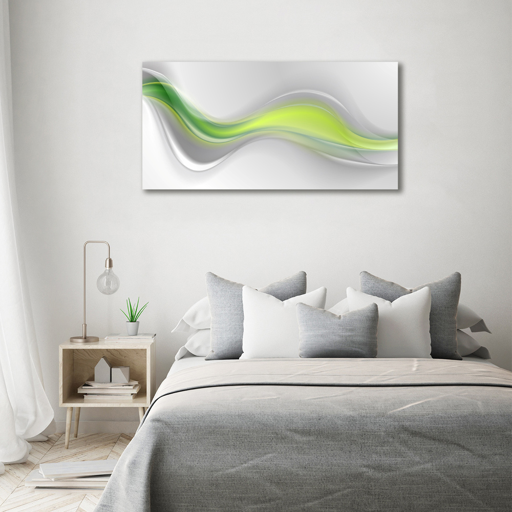 Tableau sur toile Abstraction rivière verte