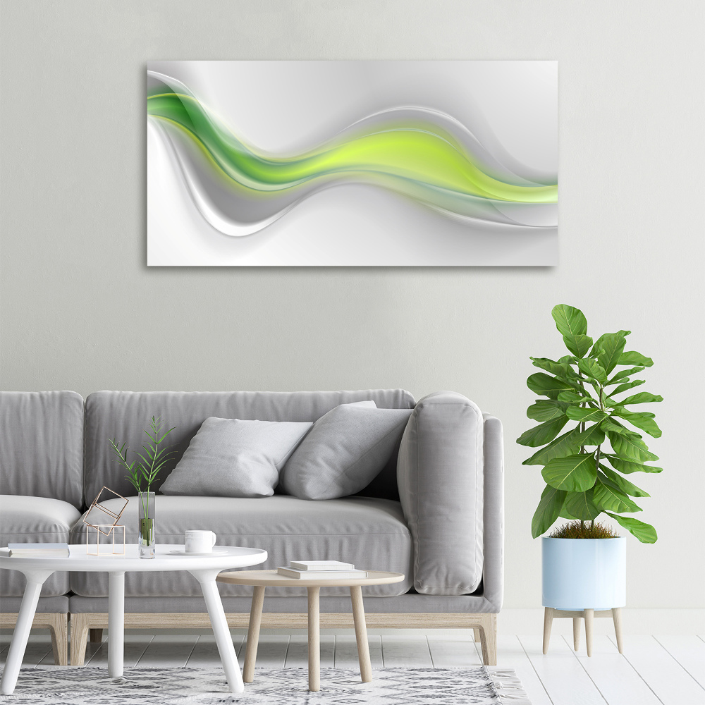 Tableau sur toile Abstraction rivière verte