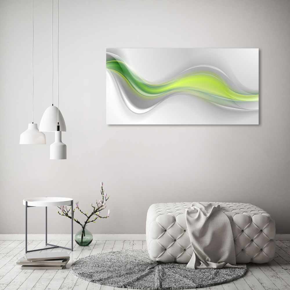 Tableau sur toile Abstraction rivière verte