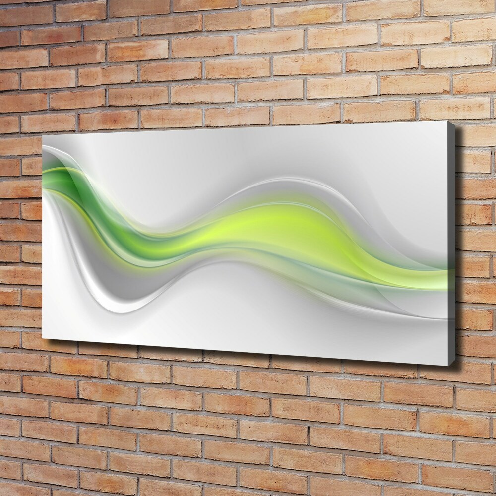 Tableau sur toile Abstraction rivière verte