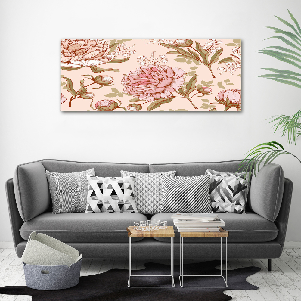 Tableau toile imprimée Pivoines