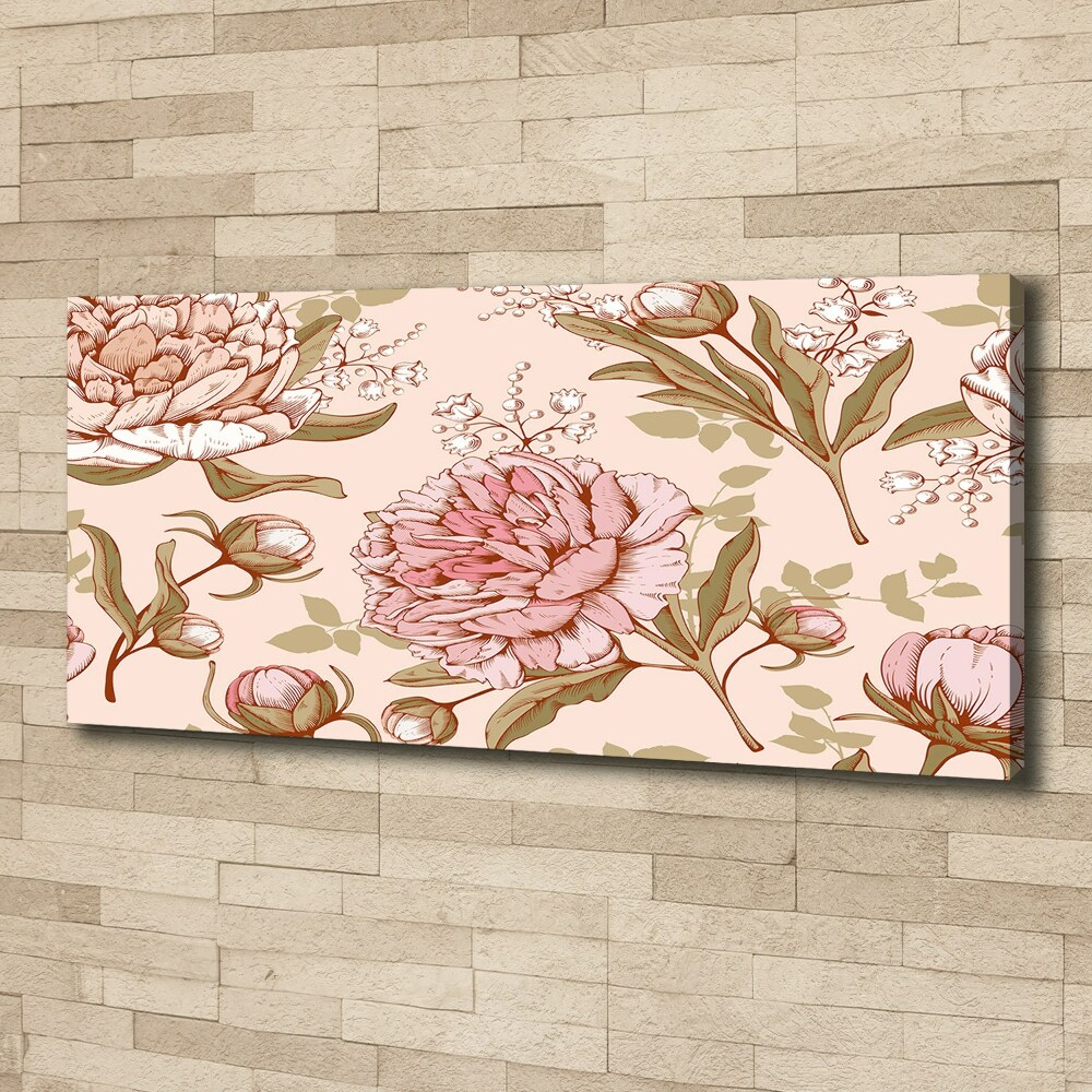 Tableau toile imprimée Pivoines