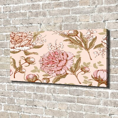 Tableau toile imprimée Pivoines