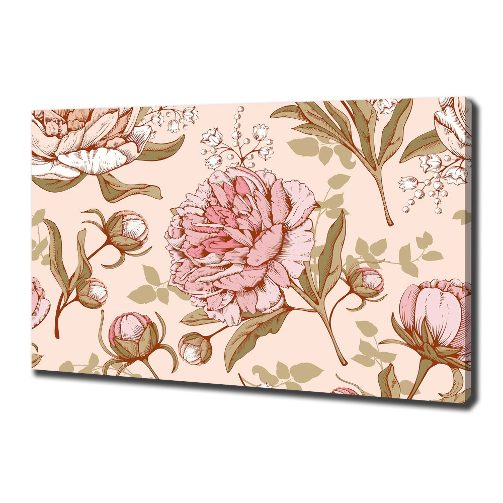 Tableau toile imprimée Pivoines