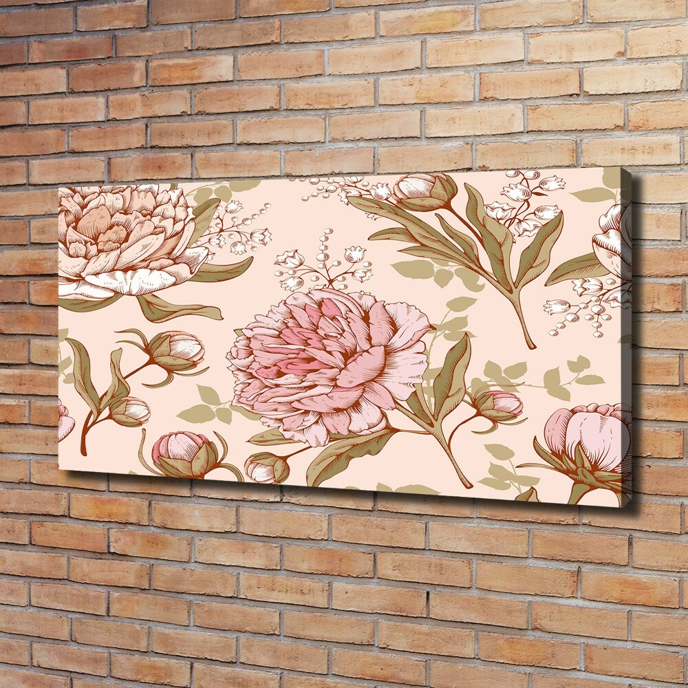 Tableau toile imprimée Pivoines