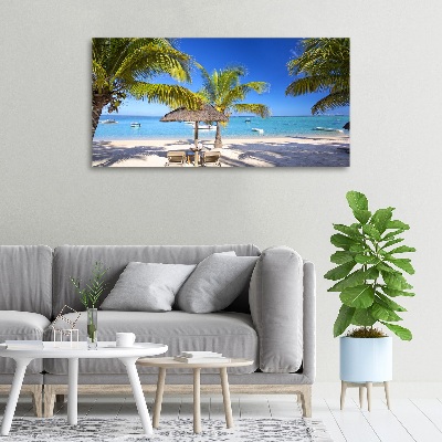 Tableau photo sur toile Plage de l'île Maurice