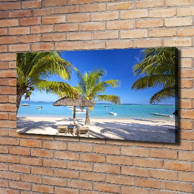 Tableau photo sur toile Plage de l'île Maurice