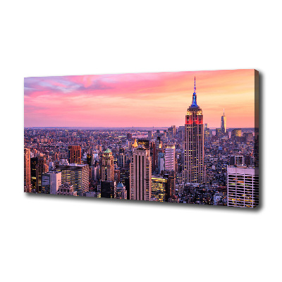 Tableau toile imprimée New York de nuit