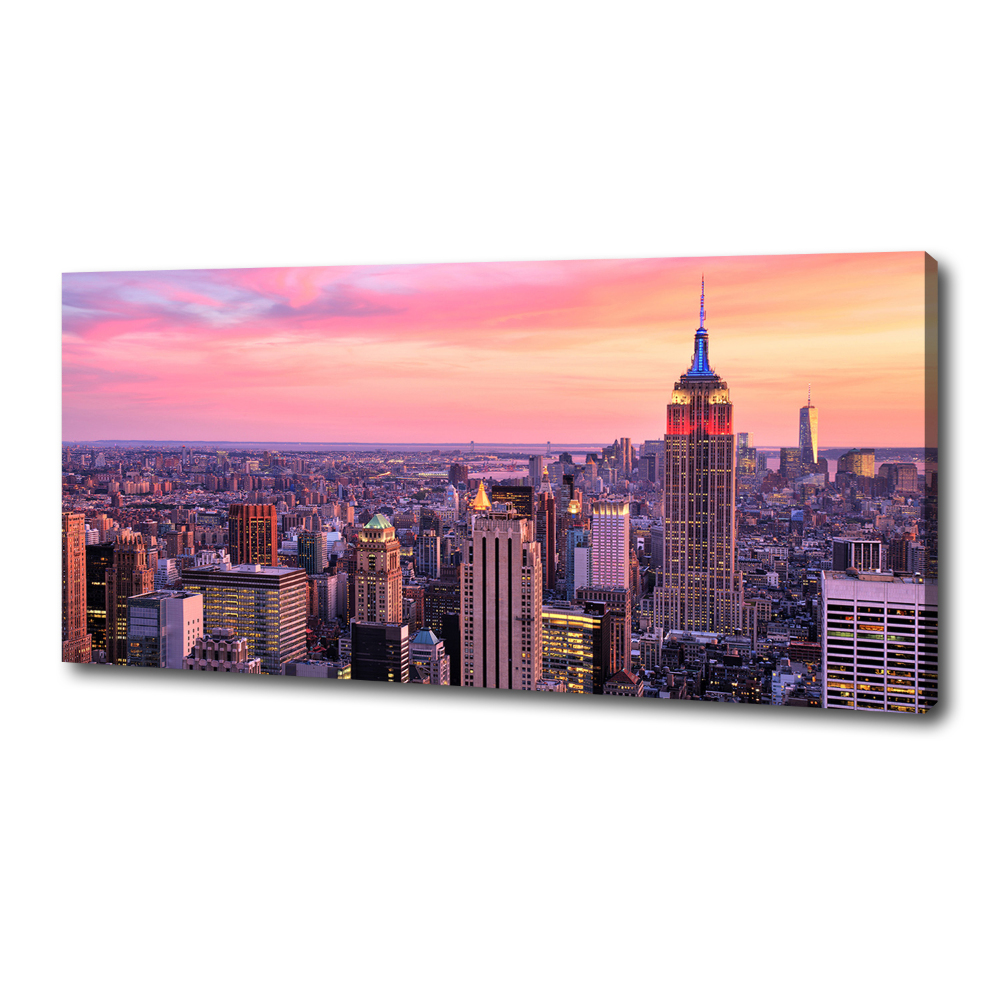 Tableau toile imprimée New York de nuit