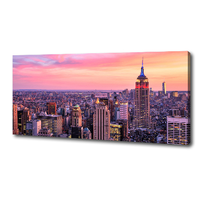 Tableau toile imprimée New York de nuit