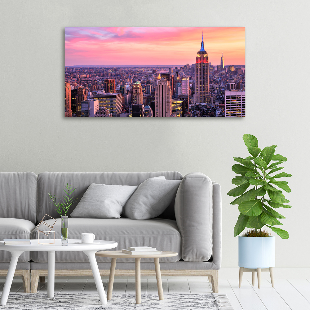 Tableau toile imprimée New York de nuit