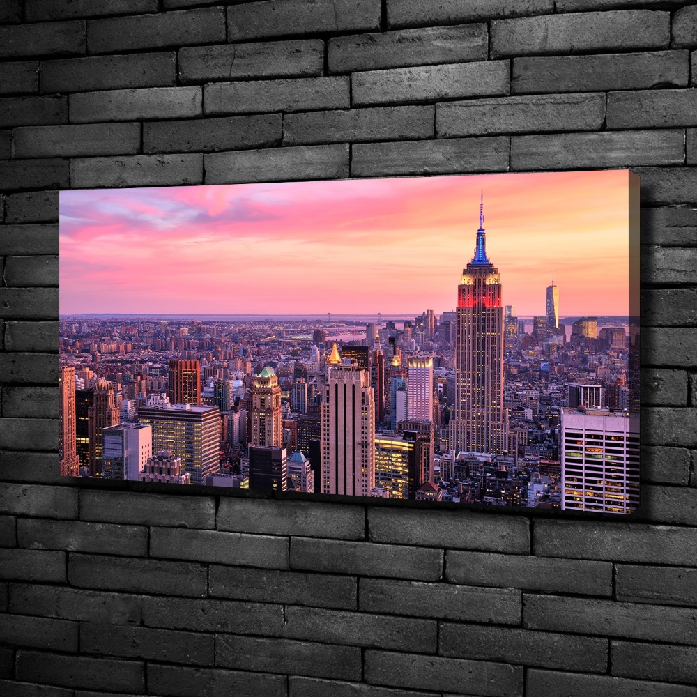 Tableau toile imprimée New York de nuit